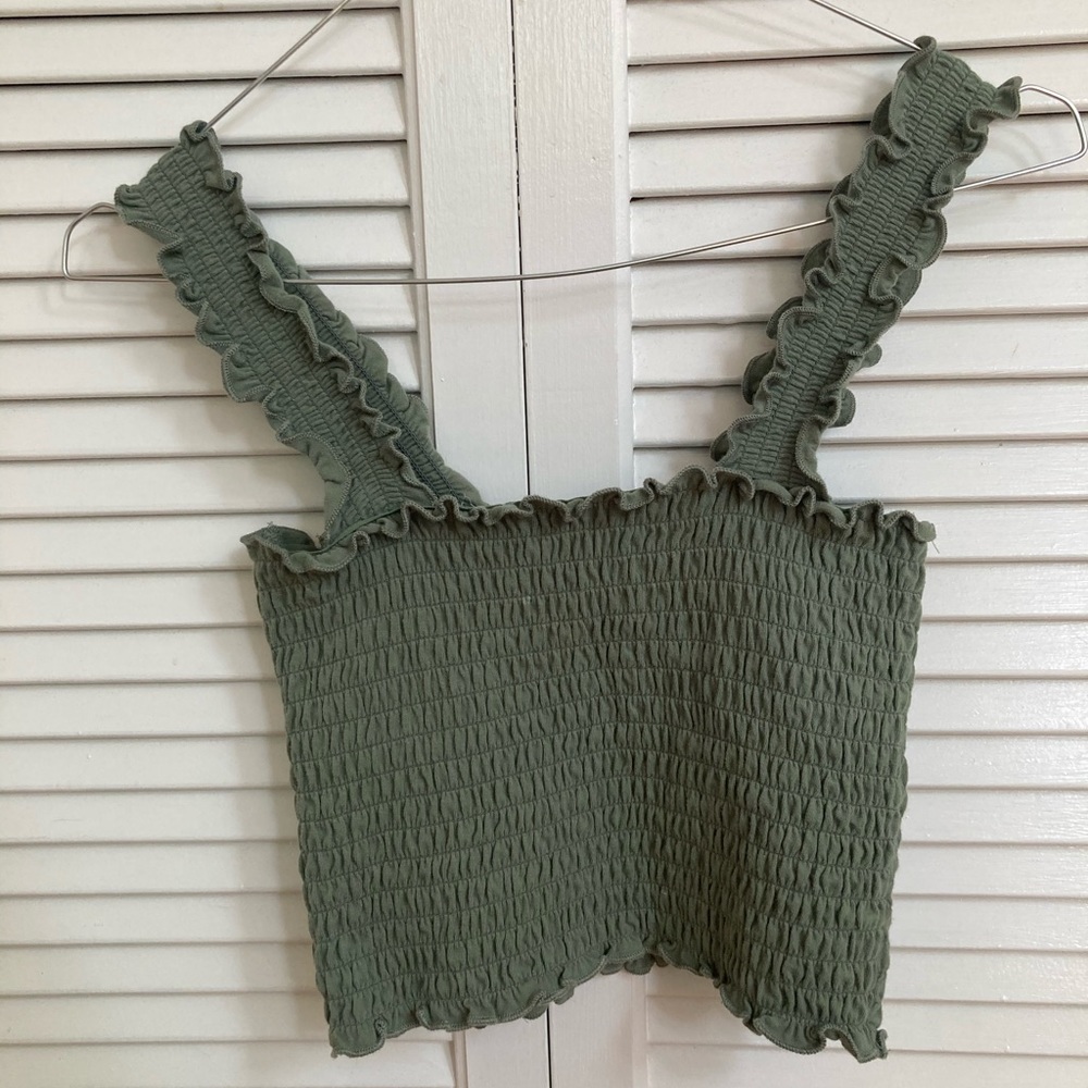 Green hollister tank top